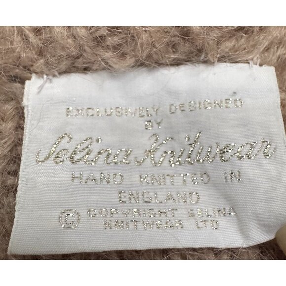 Vtg SELINA KNITWEAR Mohair Pastoral Farm Handmade Sweater England M susie lee - Picture 9 of 10